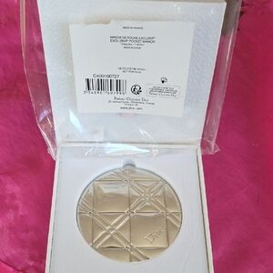 NEW Dior Metallic Silver Compact Mirror